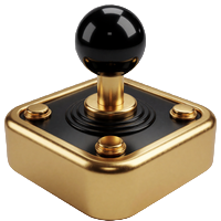 Goldener Joystick zum Positionieren des Greifarms an der Bonus Crab Maschine