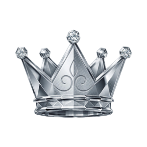 Silber Krone als Emblem der zweiten VIP-Stufe im Millioner VIP Club
