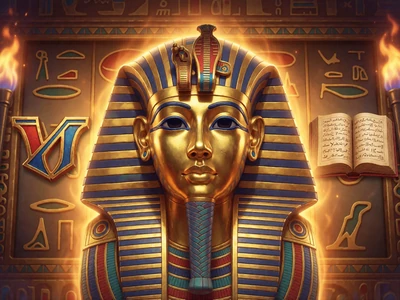 Book of Ra Slot mit goldenem Pharao und &auml;gyptischem Buchsymbol im Millioner Casino