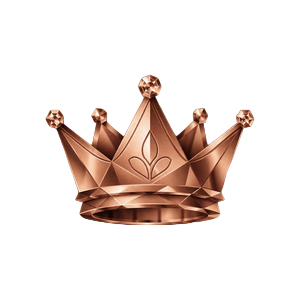 Bronze Krone als Emblem der ersten VIP-Stufe im Millioner VIP Club